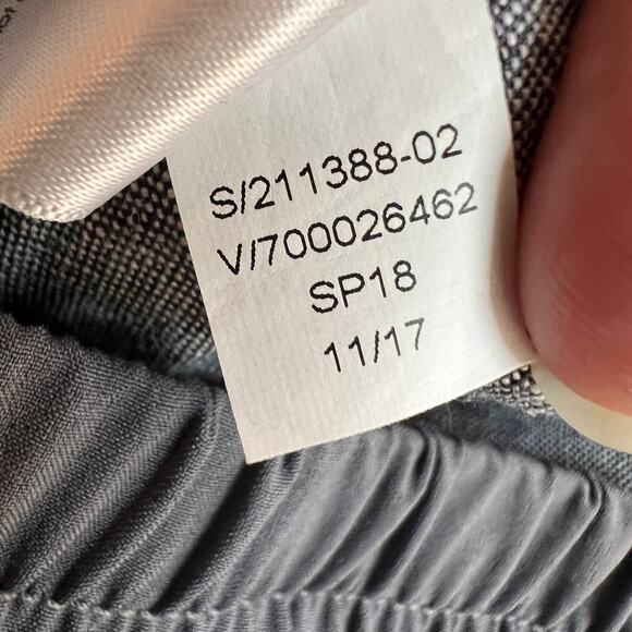 Athleta Bali Linen Ankle Pants Sz 2 Gray Pull On Drawstring Straight Crop 211388 - Picture 9 of 13